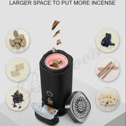 مبخرة سيارة إلكترونية مع صندوق تخزين للعود من باخوان