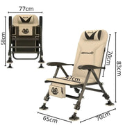 كرسي التخييم والرحلات القابل للتعديل والطي