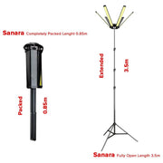 مصباح التخييم توبيز VIP-08 برو بقوة 120 واط مع 6 مصابيح LED