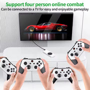 جهاز ألعاب فيديو20000+ لعبة بدقة 4K ثلاثية الأبعاد لجهاز محاكاة PS2 ومقبض تحكم قابل لإعادة الشحن